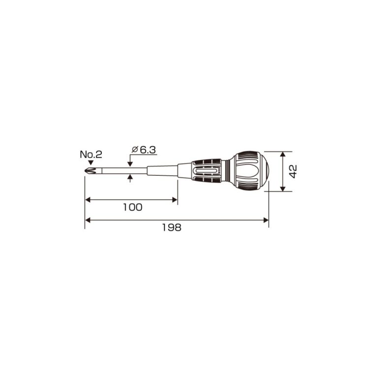 Tô vít đóng 4 cạnh No.7750+2x100 ANEX Nhật Bản Tô vít đóng 4 cạnh No.7750+2x100 ANEX Nhật Bản