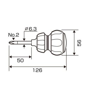 Tô vít ngắn tháo vít gỉ No.7770+2x50 ANEX Nhật Bản