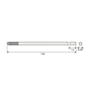 Mũi vít đóng ANEX AK-22C-6x135