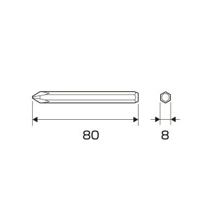 Mũi vít đóng ANEX AK-21P+2x80