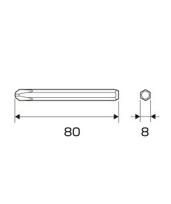 Mũi vít đóng ANEX AK-21P+3x80