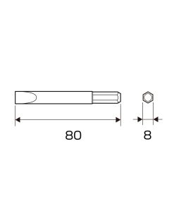 Mũi vít đóng ANEX AK-21P-10x80