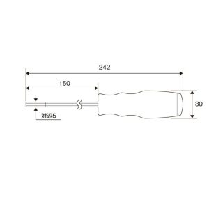 Tô vít lục giác No.6600-H5x150 ANEX 6 Tô vít lục giác No.6600-H5x150 ANEX