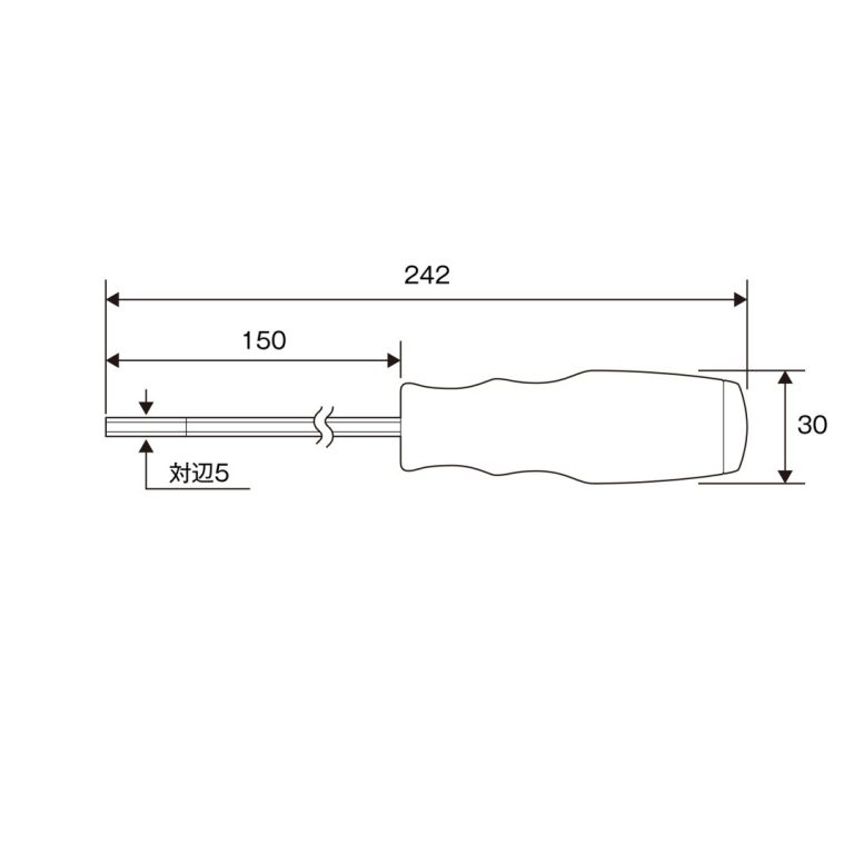 Tô vít lục giác No.6600-H5x150 ANEX Tô vít lục giác No.6600-H5x150 ANEX