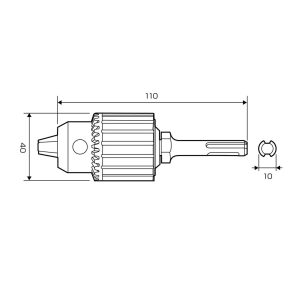 Đầu chuyển mũi khoan ANEX AKL-300 8 Đầu chuyển mũi khoan ANEX AKL-300