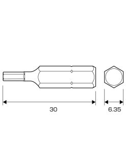 Mũi vít ngắn ANEX AK-50P-H2.5x30