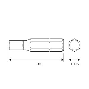Mũi vít ngắn ANEX AK-50P-H5x30