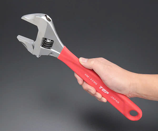 Mỏ lết cán bọc nhựa TOP KOGYO HM-43MGR Mỏ lết cán bọc nhựa TOP KOGYO HM-43MGR