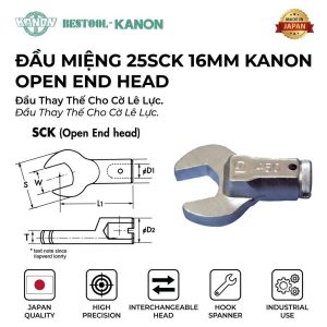 Đầu Miệng KANON 25SCK Size 16mm Nhật Bản