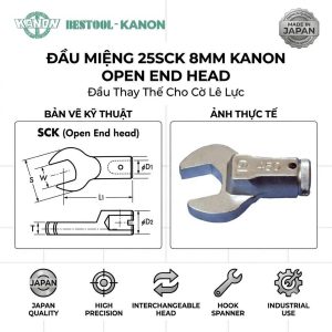 Đầu Miệng KANON 25SCK Size 8mm Nhật Bản