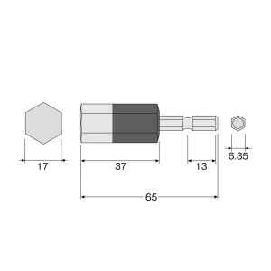 Mũi vít đầu lục giác 17mm ANEX ACHX-1765