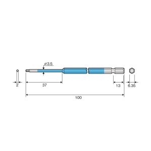 Mũi vít lục giác 2mm ANEX ACHX-2010
