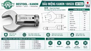Đầu Miệng KANON 100SCK Size 12mm Nhật Bản