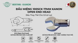 Đầu Miệng KANON 100SCK Size 17mm Nhật Bản