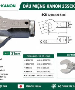 Đầu Miệng KANON 25SCK Size 21mm Nhật Bản