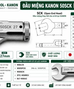 Đầu Miệng KANON 50SCK Size 27mm Nhật Bản