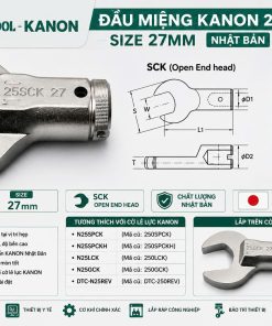 Đầu Miệng KANON 25SCK Size 27mm Nhật Bản