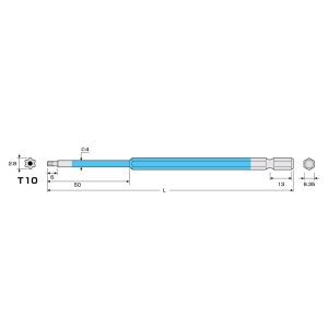Mũi vít hoa thị T10 ANEX ACTX-1015