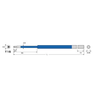 Mũi vít hoa thị T15 ANEX ACTX-1515