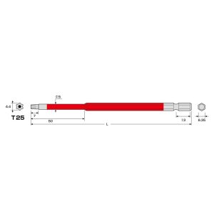 Mũi vít hoa thị T25 ANEX ACTX-2515