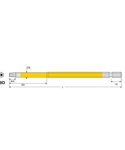 Mũi vít hoa thị T30 ANEX ACTX-3015