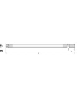 Mũi vít hoa thị T40 ANEX ACTX-4015