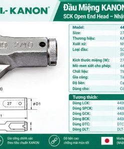 Đầu Miệng KANON 440SCK Size 27mm Nhật Bản