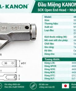 Đầu Miệng KANON 440SCK Size 30mm Nhật Bản