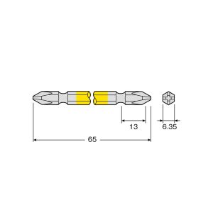 Vỉ mũi 5 vít 4 cạnh 45mm ANEX ACM5-2065